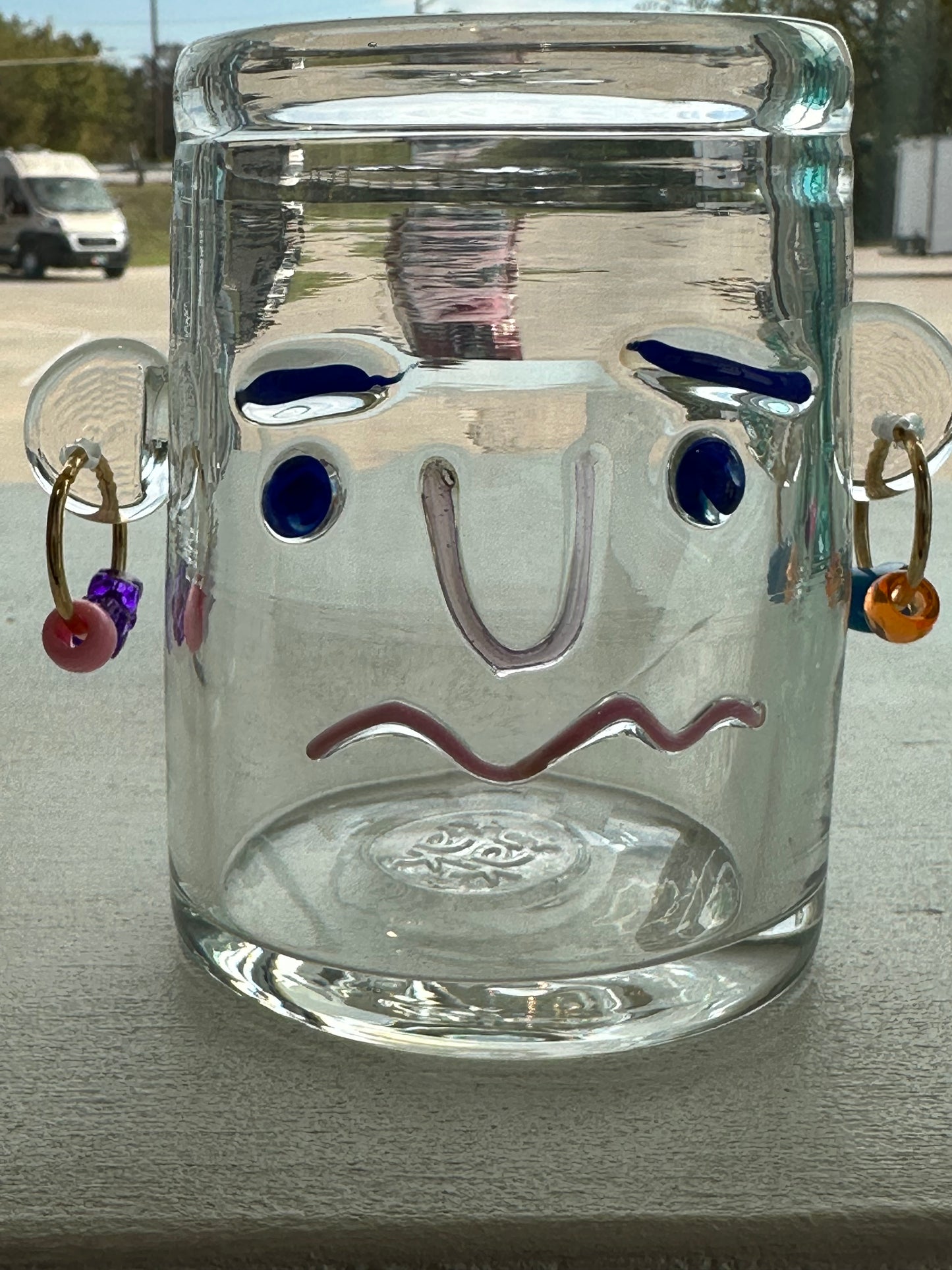 Face Cup with Earrings