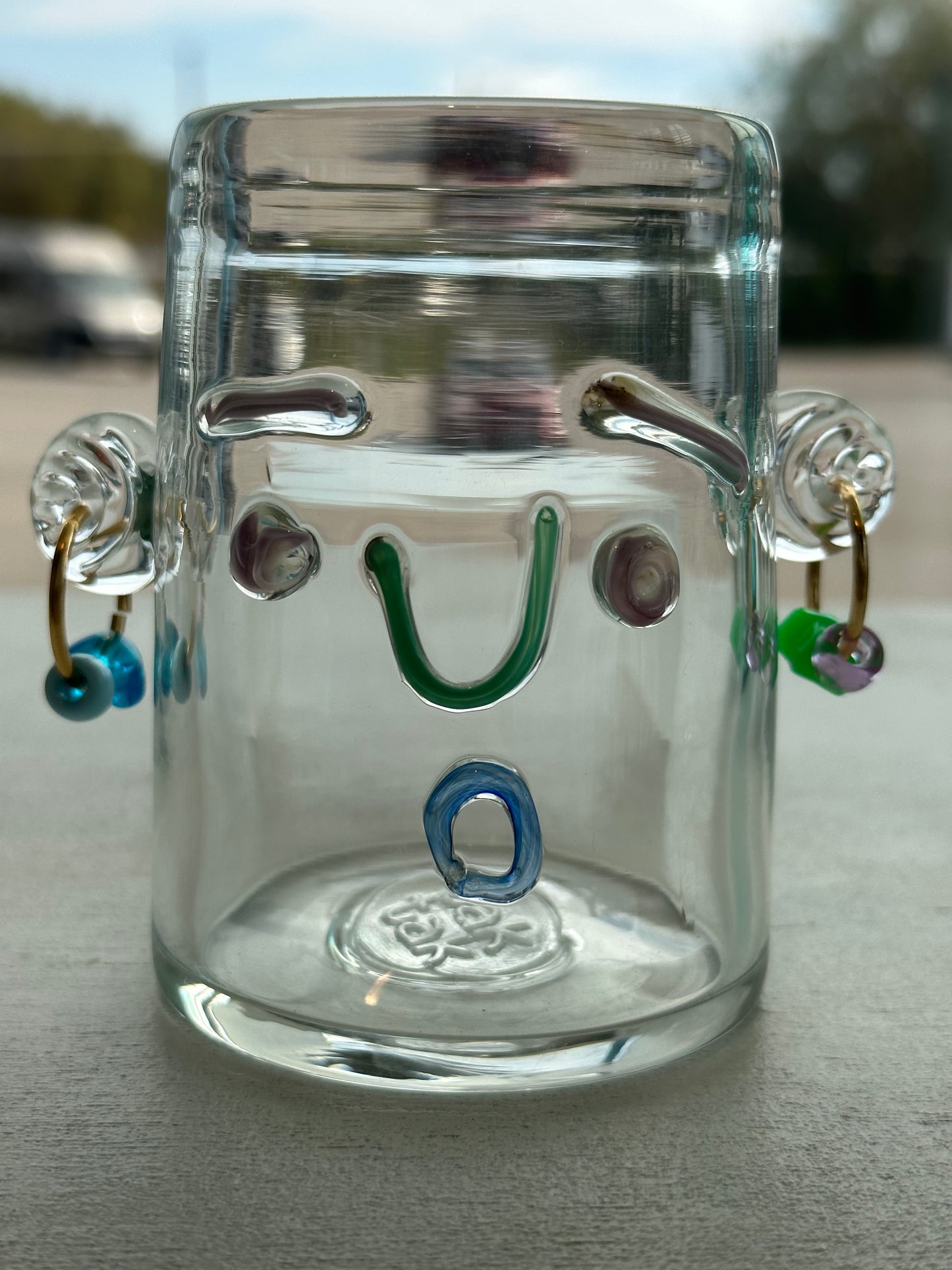 Face Cup with Earrings