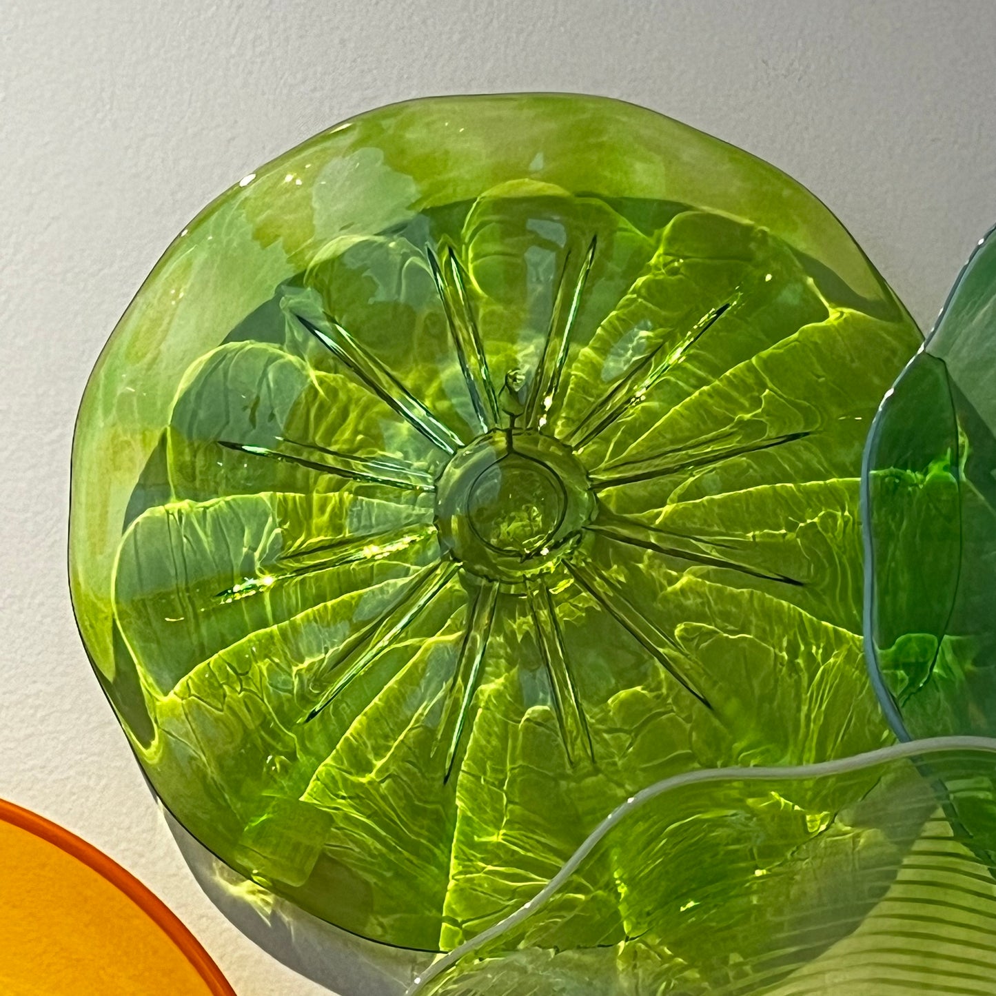 Rondel 11" Green Flat Spiral