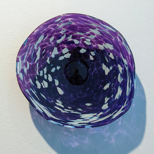 Rondel - 7" Purple w/ White Spots